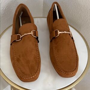 JEKO Mens Loafers Casual Moccasin Driving Shoes Solid Color Slip On Flats Boat